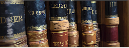 Bound ledger books